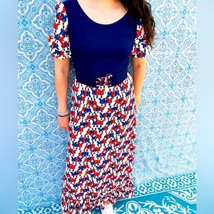 COPY - 70’s sailor print dress
